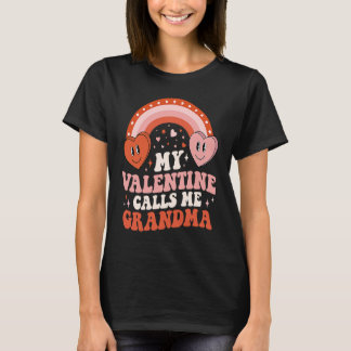 T-shirt My Favorite Valentine Calls Me GrandMa Valentines 