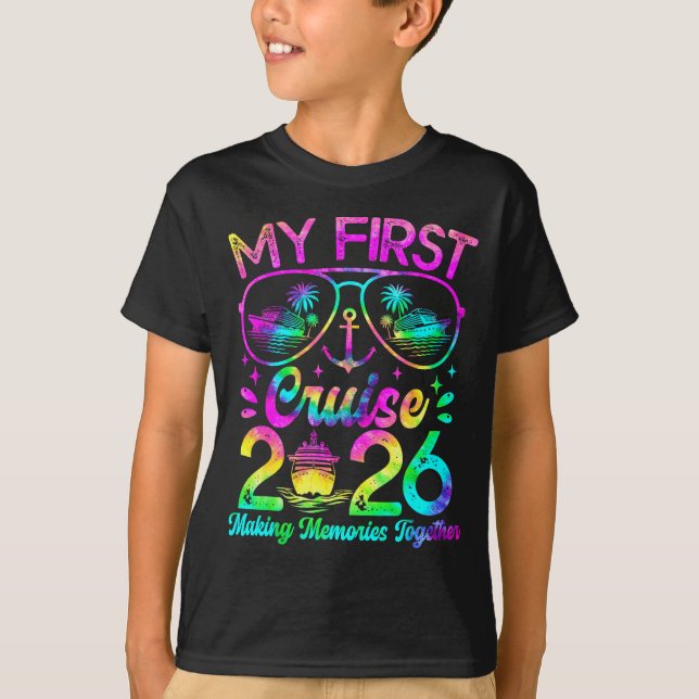 T-shirt My First Cruise 2026 Funny First Time Cruise Vacat (Devant)
