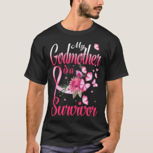 T-shirt My Godmother Is A Survivor Breast Cancer Awareness