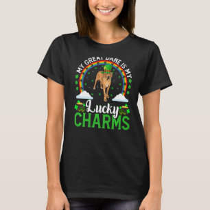 T-shirt My Great Dane Is My Lucky Charms St Patrick's Day