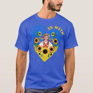 T-shirt MY HEART IS WITH UKRAINE, Ukrainian Flag Tradition