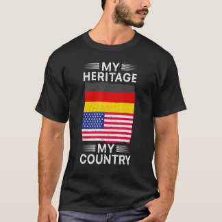 T-shirt My Heritage My Country American German Von Steuben