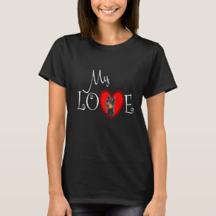 T-shirt My Love Doberman Pinscher