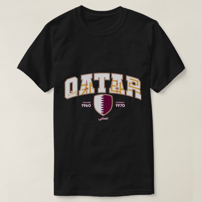 T-shirt My Love Qatar. (Design devant)