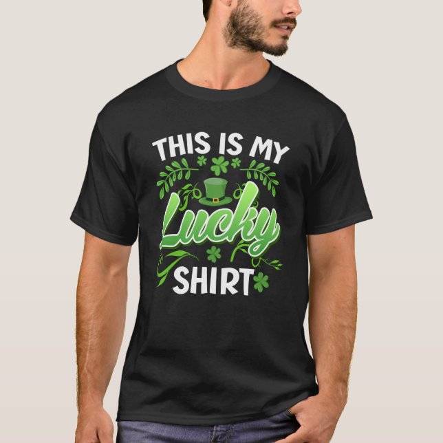 T-shirt My luck lucky charm St Patrick's Day (Devant)