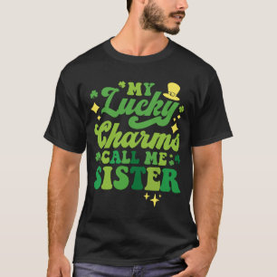 T-shirt My Lucky Charms Call Me Soeur St Patrick's Day Gr