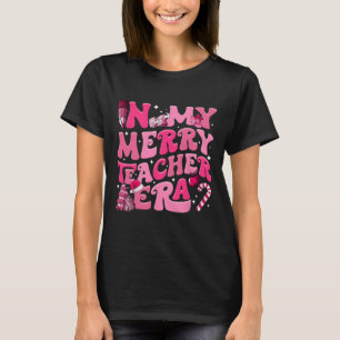 T-shirt My Merry Teacher Era Retro Enseignant Super Christ