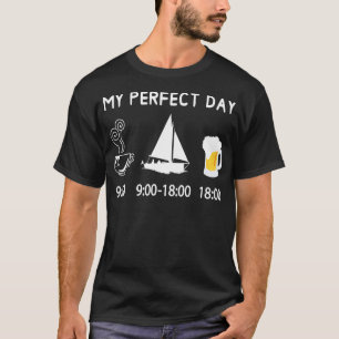 T-shirt MY PARFAIT DAY café voile voile bière voilier pour