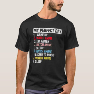 T-shirt My Parfum Day Watch Anime Merch Mignonne Pour Ado
