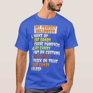 T-shirt My Perfect Halloween Funny Skeleton Zombie Cool Pu