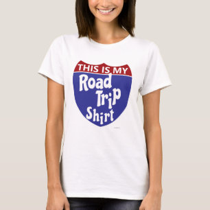 T-shirt My Road Trip Drôle Vacances Conception Slogan