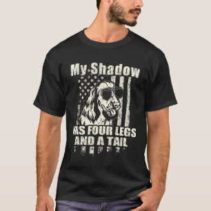 T-shirt My Shadow Anglais Springer Espaniel Fière Américai