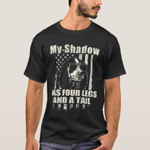 T-shirt My Shadow Cocker Spaniel Fier Drapeau Américain Fu