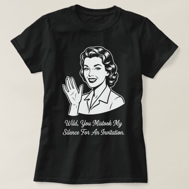 T-shirt My Silence for Invitation Retro (Design devant)
