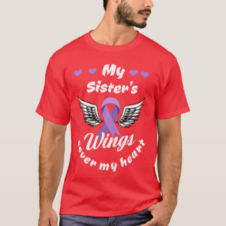 T-shirt My Sisters Wings Cover My Heart Overdose Awareness