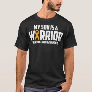 T-shirt My Son is a Warrior Leukemia Cancer Blood Awarenes