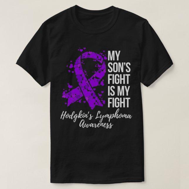 T-shirt My Sonu2019s Fight Is My Fight Hodgkinu2019s Lymph (Design devant)