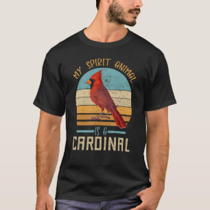 T-shirt My Spirit Animal Est Un Cardinal Bright Red Bird R
