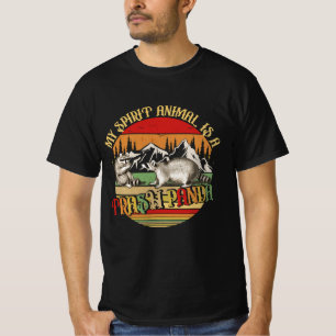 T-shirt My Spirit Animal est une poubelle Panda Racoon Vin