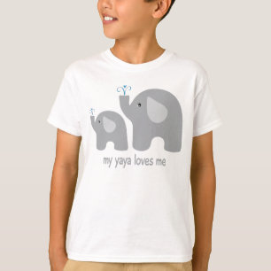 T-shirt My Yaya Love Me - Chemise éléphante pour enfants