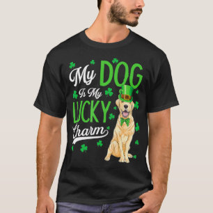 T-shirt My Yellow Labrador Is My Lucky Charm Irish St Part
