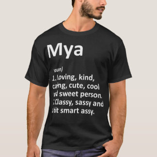T-shirt MYA Definition Personalized Name Funny Birthday Gi