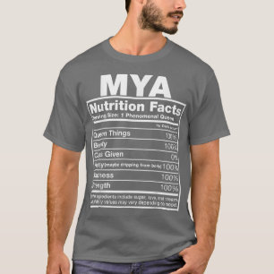 T-shirt Mya Nutrition FactsMya