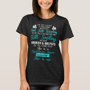 T-shirt Myasthenia Gravis Awareness Ribbon Support Cadeaux