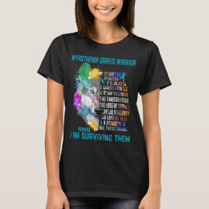 T-shirt Myasthenia Gravis Awareness Ribbon Support Cadeaux