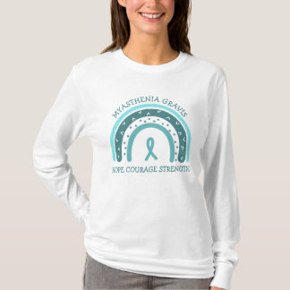 T-shirt Myasthenia Gravis Espoir, Courage, Force