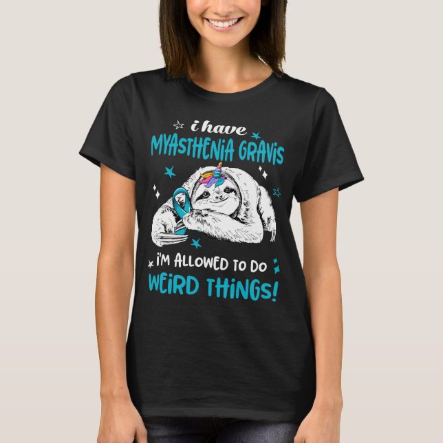 T-shirt Myasthenia Gravis Sensibilisation Mois Ribbon Cade (Devant)