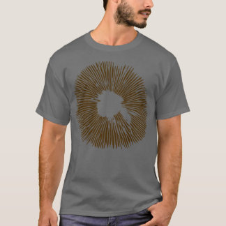 T-shirt Mycologie Spore De Champignons Imprimer Stencil