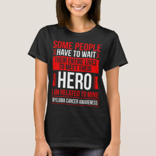 T-shirt Myeloma Cancer Ribbon Cellule Plasma multiple Myel