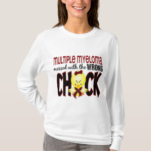 T-shirt Myélome multiple sali avec le poussin faux
