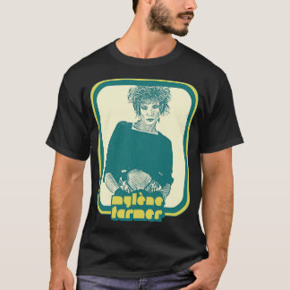 T-shirt Mylène fermier francophile rétro Design 1