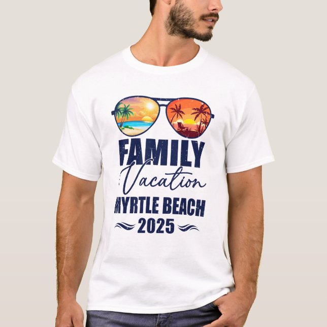 T-shirt Myrtle Beach Correspondant Vacances Familiales 202 (Devant)