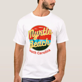 T-shirt Myrtle Beach South Carolina Retro Sunset Vintage