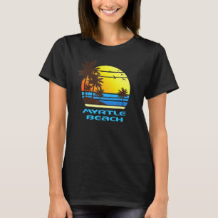 T-shirt Myrtle Beach Surf Sunset Palms Island Vacay