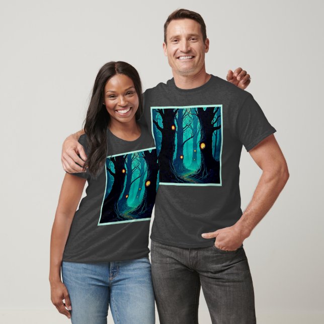 T-shirt Mystère de la forêt Imaginaire foncé (Unisexe)
