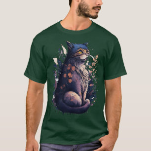 T-shirt mystérieux chat créature