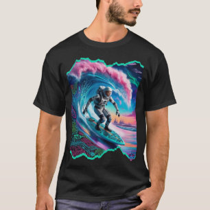 T-shirt Mystic H2O Astronaut Techno Surfer Design