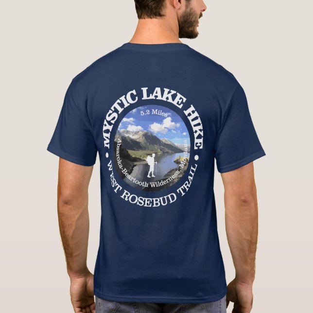 T-shirt Mystic Lake Hike (rd) (Dos)