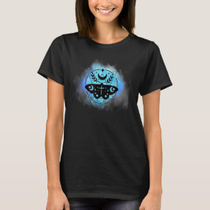 T-shirt Mystical Magic Moth Moon Occult Witchy Goth Celest