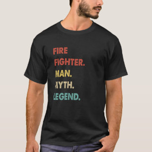 T-shirt Mythe de l'homme de lutte contre les incendies Lég