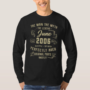 T-shirt Mythe de l'Homme Homme Légende Juin 2006 16e anniv