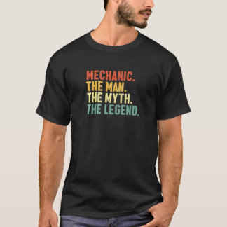 T-shirt Mythe de l'homme mécanicien masculin Légende Techn