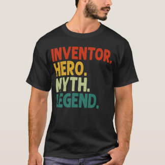 T-shirt Mythe du héros inventeur Légende Inventeur Vintage