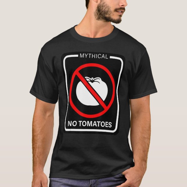 T-shirt Mythique Pas de Tomates Vêtements (Devant)