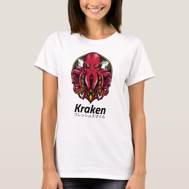 T-shirt Mythologie de Kraken Octopus (Devant)