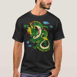 T-shirt Mythologie de l'illustration de dragon chinois
